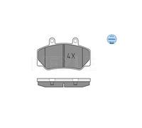 MEYLE 025 212 3316 Brake pad set
