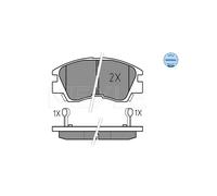 MEYLE 025 213 7316/W Brake Pads Set Front for L 300 200 PAJERO Shogun
