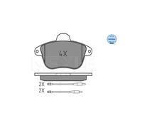 MEYLE 025 215 0717/W Brake pad set