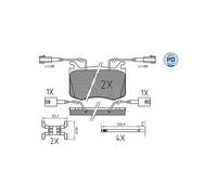 MEYLE 025 220 9115/PD Brake Pads Set Front for Alfa Giulia