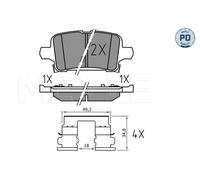 MEYLE 025 221 2917/PD Brake pad set