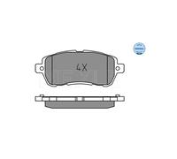 MEYLE 025 221 9117 Brake pad set