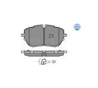 MEYLE 025 222 1818 Brake pad set