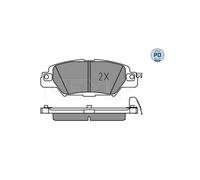 MEYLE 025 223 3214/PD Brake pad set