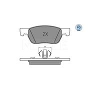 MEYLE Brake Pad Set 025 223 4220/PD Front Axle Disc Brake for OPEL ASTRA K