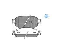 MEYLE 025 223 4915 Brake pad set