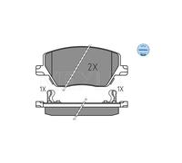MEYLE 025 223 9719 Brake pad set