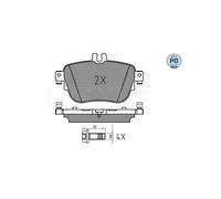 MEYLE 025 224 3716/PD Brake pad set