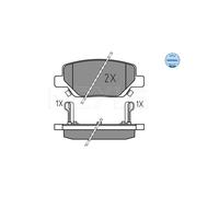 MEYLE 025 224 4918 Brake pad set
