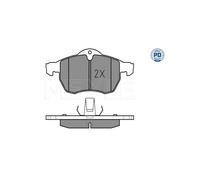 MEYLE 025 230 5719/PD Brake Pads Set Front for Astra Zafira Astravan