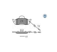 MEYLE 025 231 9317/PD Brake Pads Set Front for Mercedes M