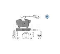 BRAKE PAD SET DISC BRAKE 025 232 2416-1/PD FOR VW CARAVELLE/IV/Bus/TRANSPORTER