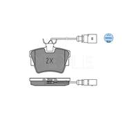 MEYLE 025 232 2416/W Brake Pads Set Rear for VW Transporter
