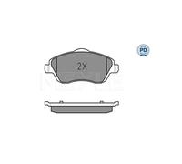 MEYLE 025 232 2517/PD Brake Pads Set Front for Combo Corsa Corsavan Tigra Meriva