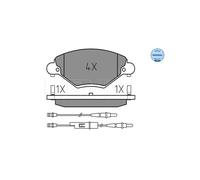 MEYLE 025 232 7717/W Brake pad set