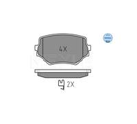 MEYLE 025 233 1414/W Brake pad set