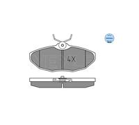 MEYLE 025 234 2417 Brake pad set