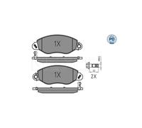 MEYLE 025 234 3418/PD Brake pad set