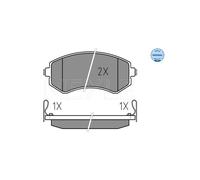 MEYLE 025 235 0216/W Brake pad set
