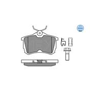 MEYLE 025 235 2714/W Brake pad set