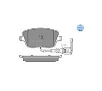 MEYLE 025 235 8118/W Brake pad set