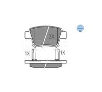 MEYLE 025 236 2016/W Brake pad set