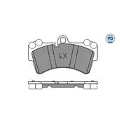 BRAKE PAD SET DISC BRAKE 025 236 9317/PD FOR VW BMX/BKJ/AZZ/BRJ 3.2L 6cyl