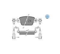 MEYLE 025 237 1418 Brake pad set