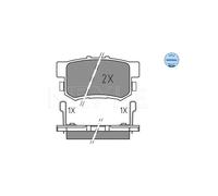 MEYLE 025 237 3615 Brake pad set