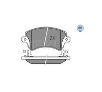 MEYLE 025 237 6617/PD Brake Pads Set Front for Toyota Corolla