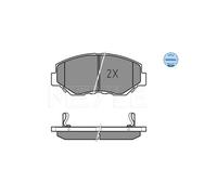 Brake pads Front Axle 025 238 6817 MEYLE for HONDA CR-V Mk II ACCORD VII
