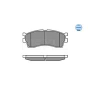 MEYLE 025 238 7316/W Brake Pads Set Front for Rio SEPHIA Clarus Shuma Carens Cer