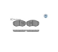 MEYLE 025 239 1719/PD Brake pad set