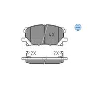 MEYLE 025 239 8916 Brake pad set
