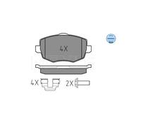 MEYLE 025 240 7316 Brake pad set