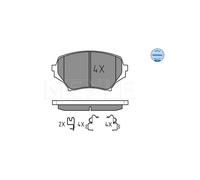 MEYLE 025 242 9714/W Brake pad set