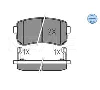 Meyle 0252432015/W Brake Pad Set, disc brake