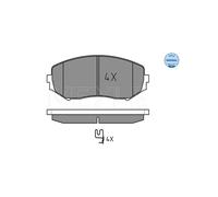 MEYLE 025 243 4617/W Brake pad set