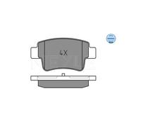 MEYLE 025 243 4917 Brake pad set