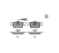 MEYLE 025 243 6819 Brake pad set