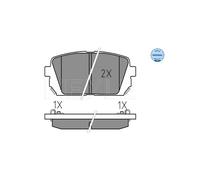 BRAKE PAD SET DISC BRAKE 025 244 9116/W FOR KIA RONDO/III/MPV CARENSD4FB 1.6L