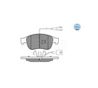 MEYLE 025 245 3819/W Brake Pads Set Front for Alfa Giulietta