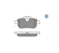 MEYLE 025 245 5918/PD Brake pad set