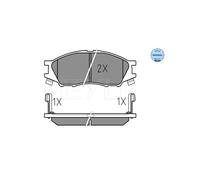 MEYLE 025 246 4815/W Brake pad set