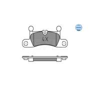 MEYLE 025 247 2116 Brake pad set