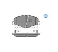 MEYLE 025 247 6616 Brake pad set
