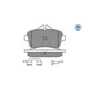 MEYLE 025 252 1516/PD Brake pad set