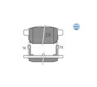 MEYLE 025 252 5814/W Brake pad set