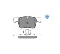 MEYLE 025 255 0618 Brake Pad Set Front Fits BMW 1 Series 3 Series 4 Series