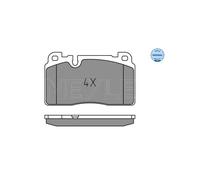 MEYLE Brake Pad Set 025 256 4317 Front Axle for Audi & Porsche